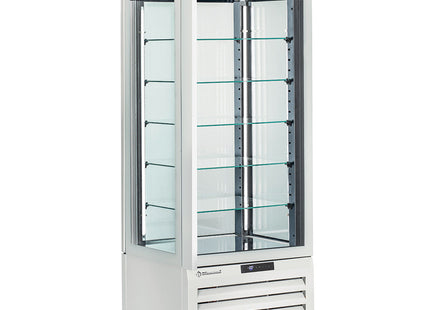 Kølevitrine 440 Lt., 5 glasniveauer, ventileret - KONTAKT - HVID