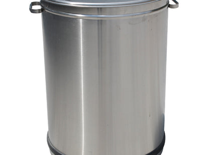 Skraldespand med låg på hjul - 50 liter