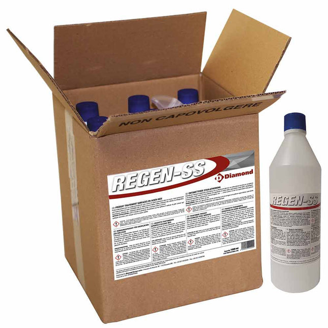 Behandlingsprodukt til overflade i rustfrit stål 9 FL. x 1 kg