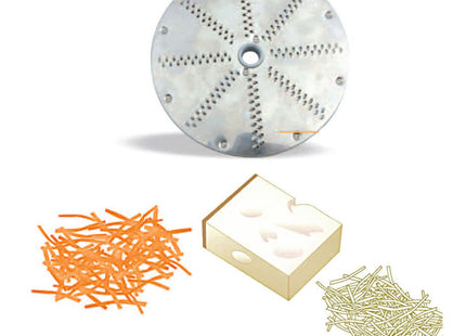 Rivejernsskive mozzarella/ost 7 mm