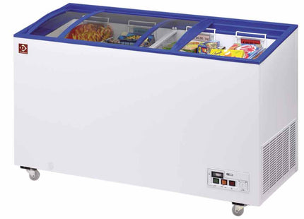 Dybfryser med SKYDEDØRE, 290 liter
