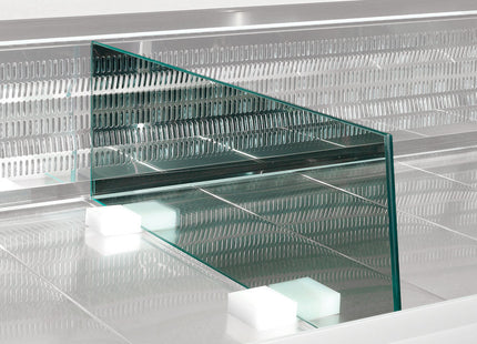 Separationsdisplay i glas (L.870 mm)
