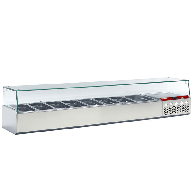 Kølekonstruktion GN 8x1/3, 1x1/9, med højre glas