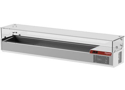 Saladette med glas 2000 mm.