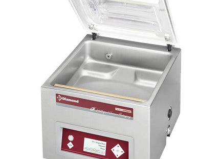 Vakuummaskine, kammer 420x370xh180 mm - 21 m3/h LCD