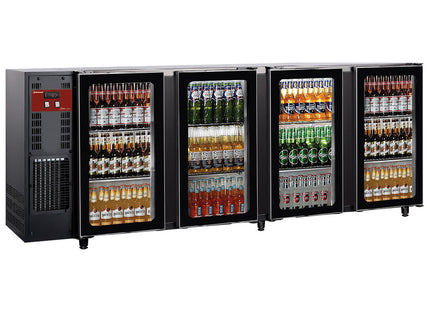 Back Bar Køler 4 GLASDØRER, 783 liter