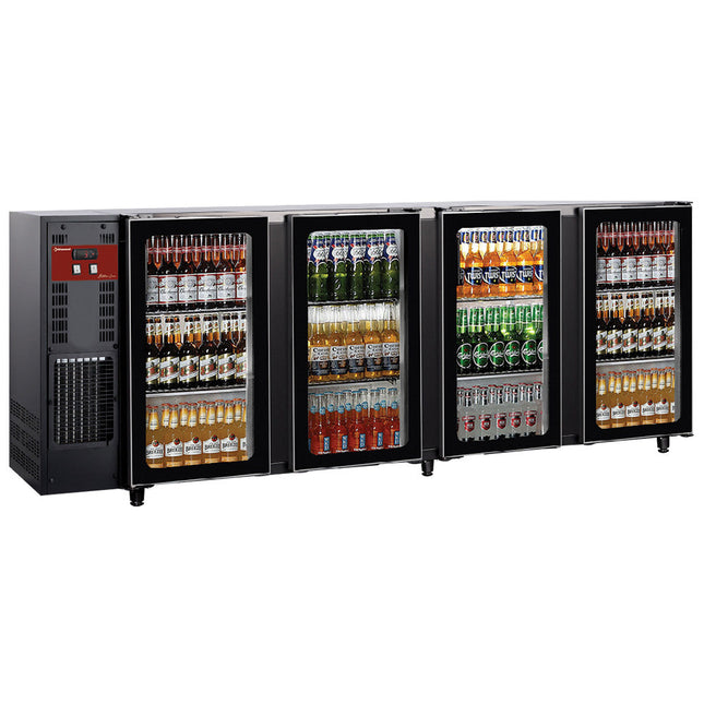Back Bar Køler 4 GLASDØRER, 783 liter