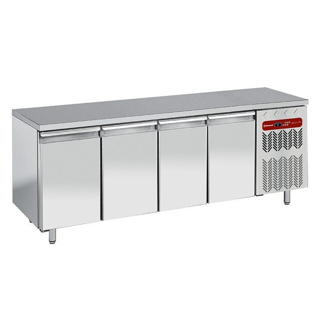 Ventileret fryser bord, 4 døre GN 1/1
