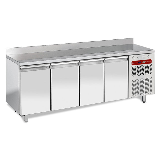 Vægfrysning bord, ventilated, 4 doors GN 1/1, 550 liters