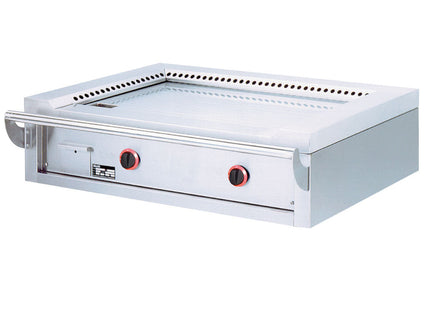 Gas "Teppanyaki" plade, 2 områder (2x 7 kW), til bord -Top-
