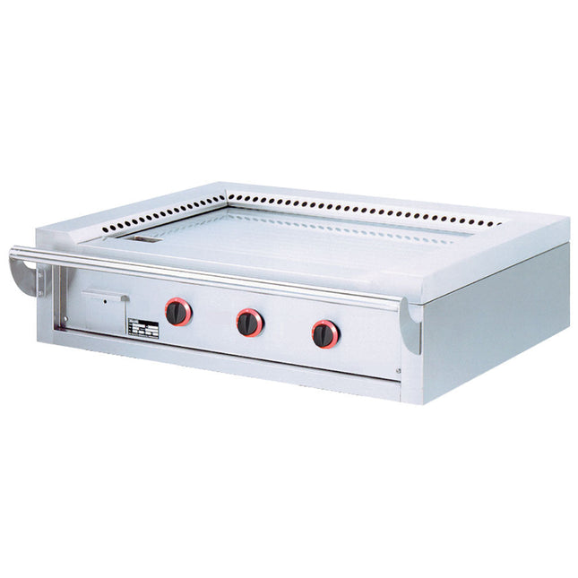 Gas "Teppanyaki" plade, 3 områder (3x 7 kW), til bord - Top-test