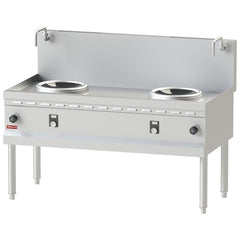 Induction wok stove 2 zones - Ø300 MM
