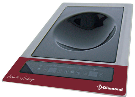 Induktionsplade "indbygget wok" 6 kW-TRI, taktile taster