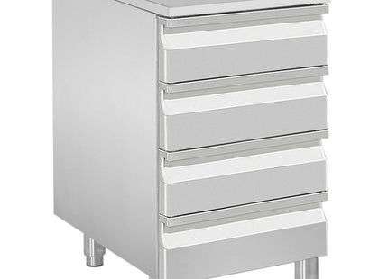 Kølebord til dej -, 4 neutrale skuffer (8x bakker 600x400)
