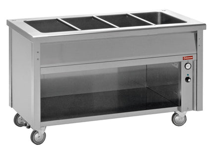 Bain-marie element på åbent skab 2 GN 1/1