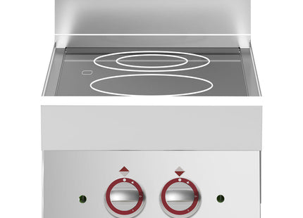 Elektrisk vitro-keramisk plade med 2 kogezoner -top- "Alpha 650"