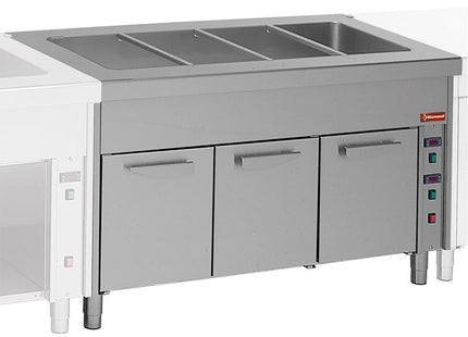 Bain Marie på varmt skab 4x GN 1/1