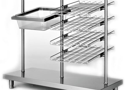 glas, bakke, bestikboks og rulledispenserenhed