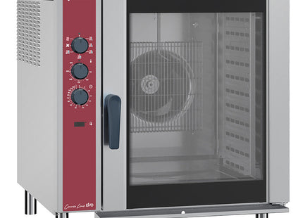 Elektrisk varmluftovn 10x GN 1/1, automatisk luftfugter