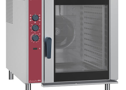 Elektrisk varmluftovn, 10x GN 2/1, automatisk luftfugter