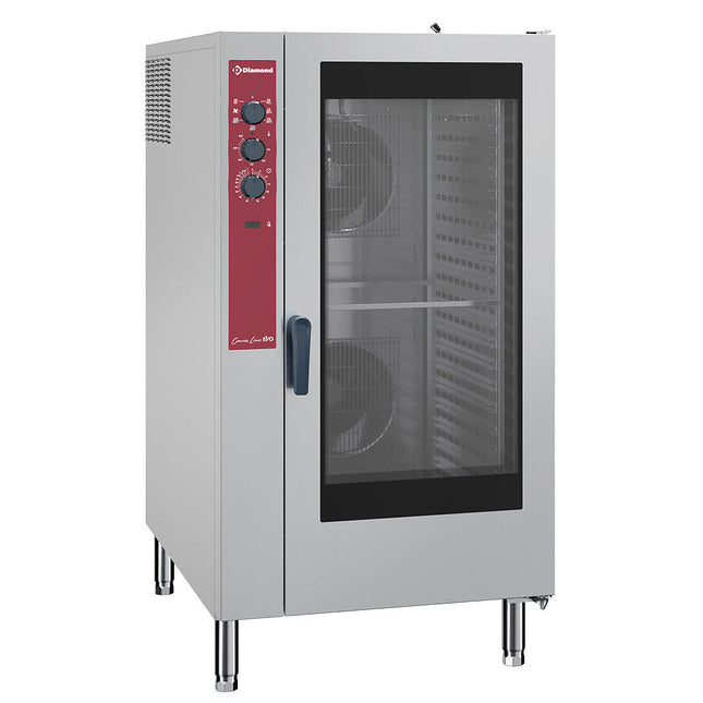 Elektrisk varmluftovn, 20x GN 2/1 - 40x GN 1/1, automatisk luftfugter