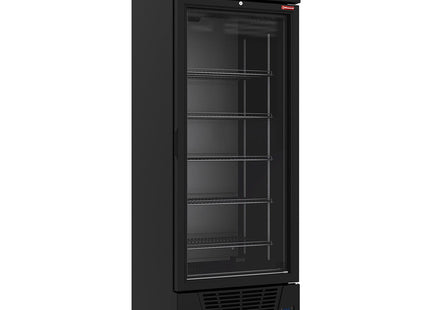 Negativt køledisplay 496 liter - 6 niveauer med lysboks - SORT