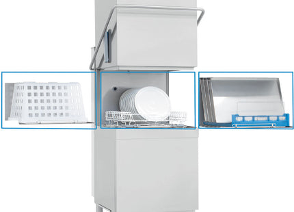 Hætteopvaskemaskine & batteri, kurv 600x500 mm