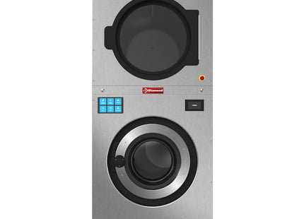 Vaskemaskine med super centrifugering 11 kg (elektrisk) + tørretumbler 11 kg (gas) TOUCH SCREEN