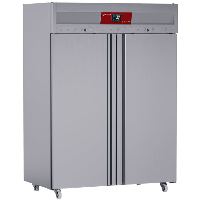Ventileret køleskab 1400 liter 2 døre GN 2/1, på hjul