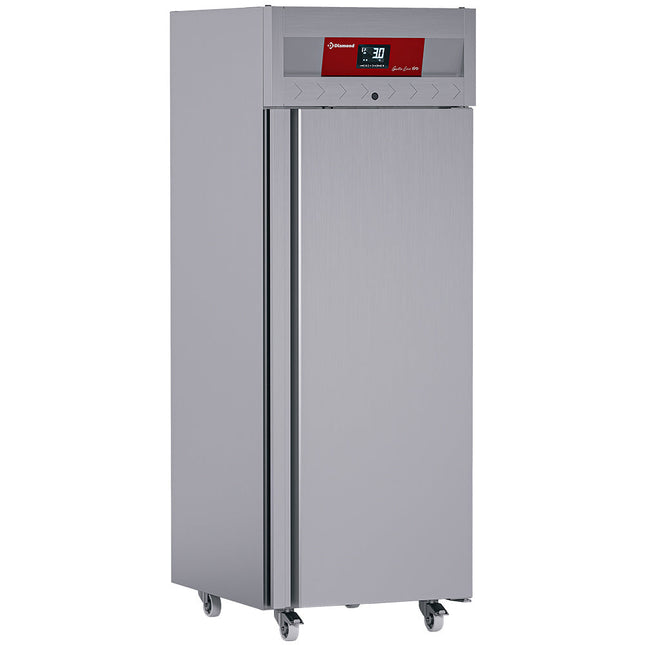 Ventileret køleskab 700 liter, 1 dør GN 2/1, på hjul