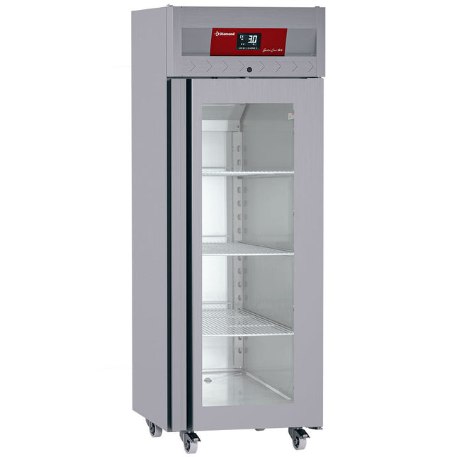 Fryseskab 700 liter, 1 glasdør GN 2/1, på hjul
