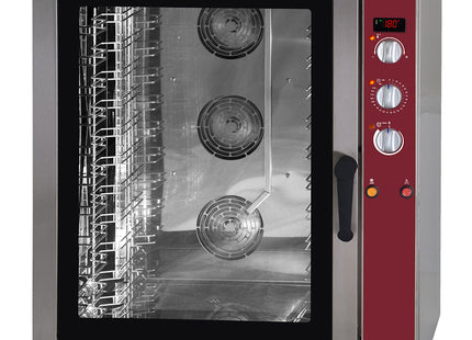 Elektrisk varmluftovn 11x EN (GN) med automatisk luftfugter