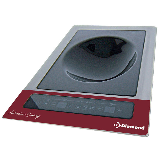 Induktionskogeplade "indbygget WOK" 3,6 kW, taktile taster