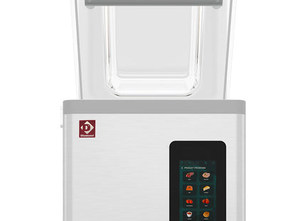 Vakuummaskine, rustfri ståltank 370x350xh150 mm. 16 m3/h TOUCH skærm