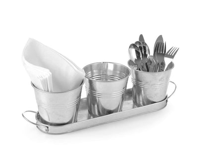 Display – 3 spande med en bakke, HENDI, 415x130x(H)125mm
