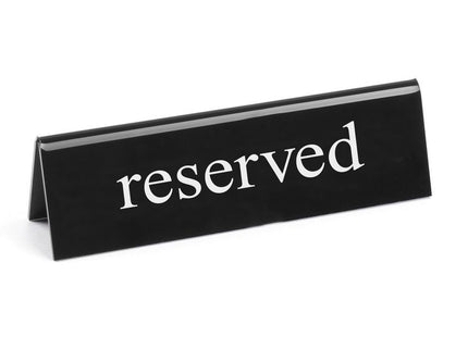 Bordskilt reserveret, HENDI, réservé, 130x30x(H)38mm
