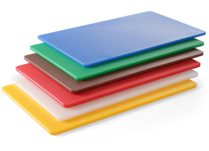 Skærebrætter HACCP GN 1/1 - sæt med 6 farver, HENDI, 6 pcs., 530x325mm, rektangulær