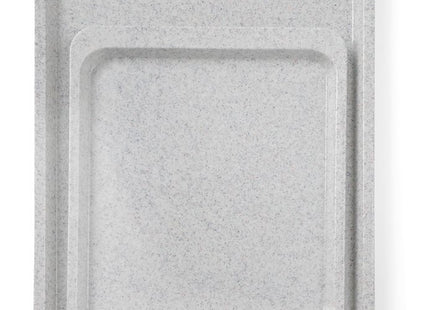 Polyesterbakke til selvbetjeningsrestauranter, AmerBox, GN 1/2, Granite, 325x265mm, Rektangulær