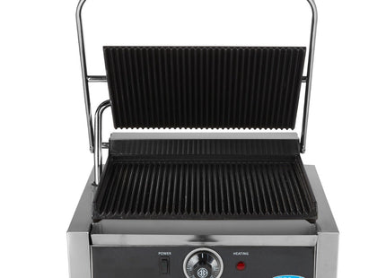 Kontaktgrill - Rillet - Enkelt Grillplade - 33,5cm