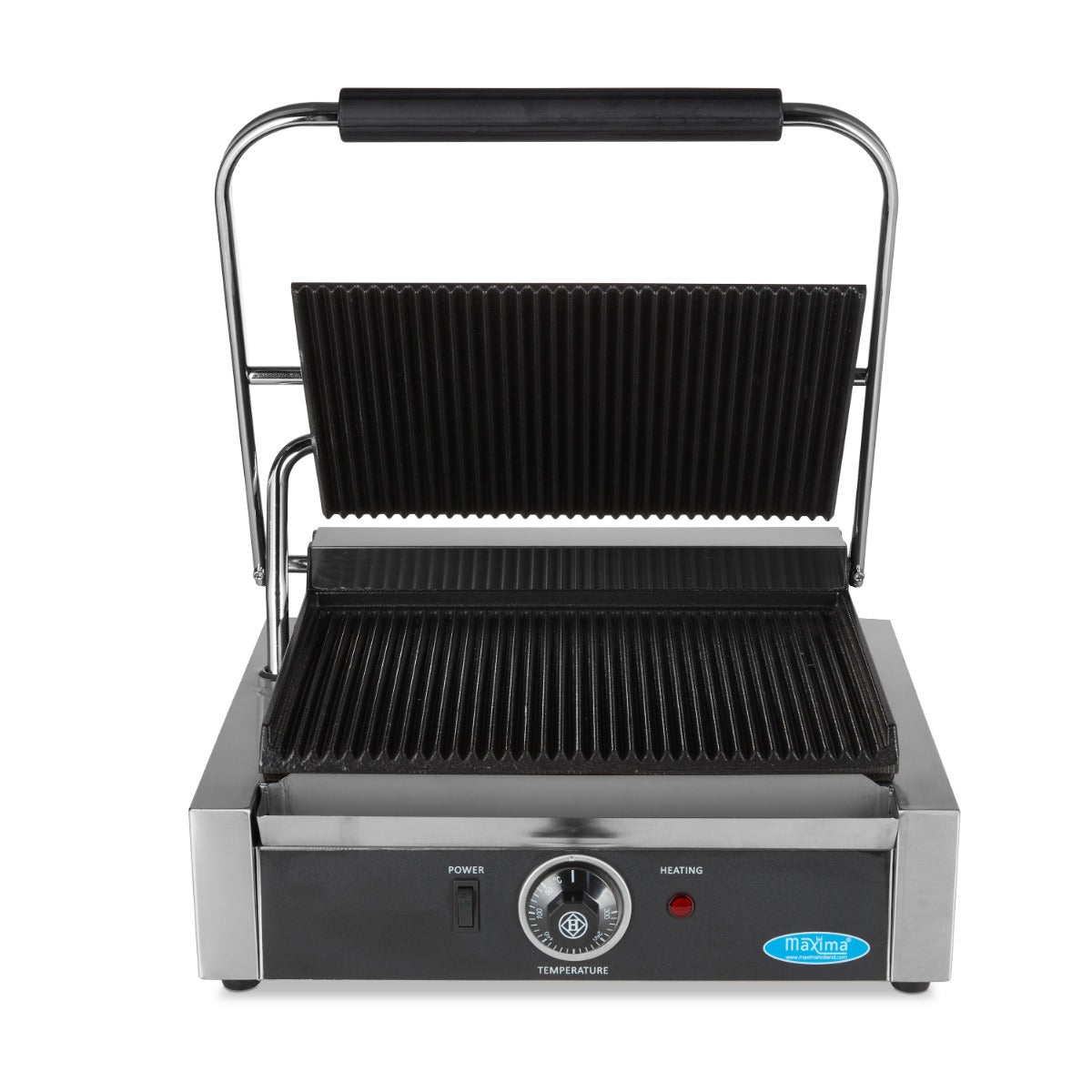 Kontaktgrill - Rillet - Enkelt Grillplade - 33,5cm