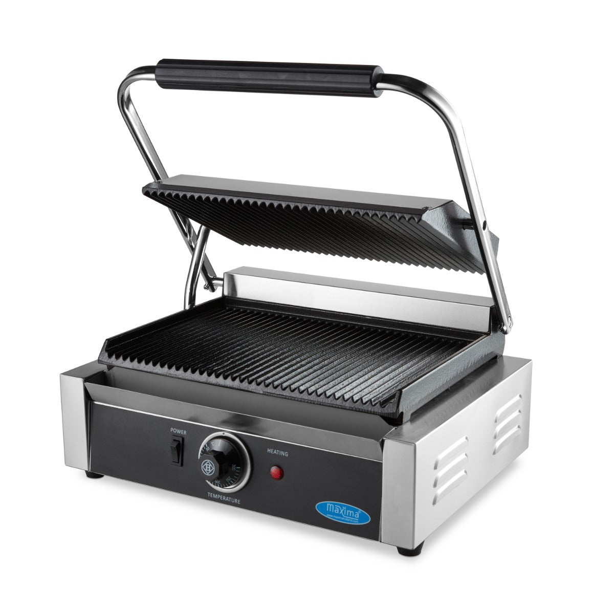 Kontaktgrill - Rillet - Enkelt Grillplade - 33,5cm