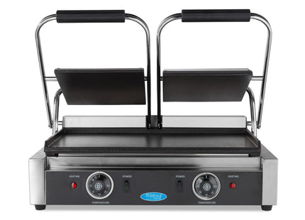 Kontaktgrill - Glat - Dobbelt Grillplade - 2 x 22cm