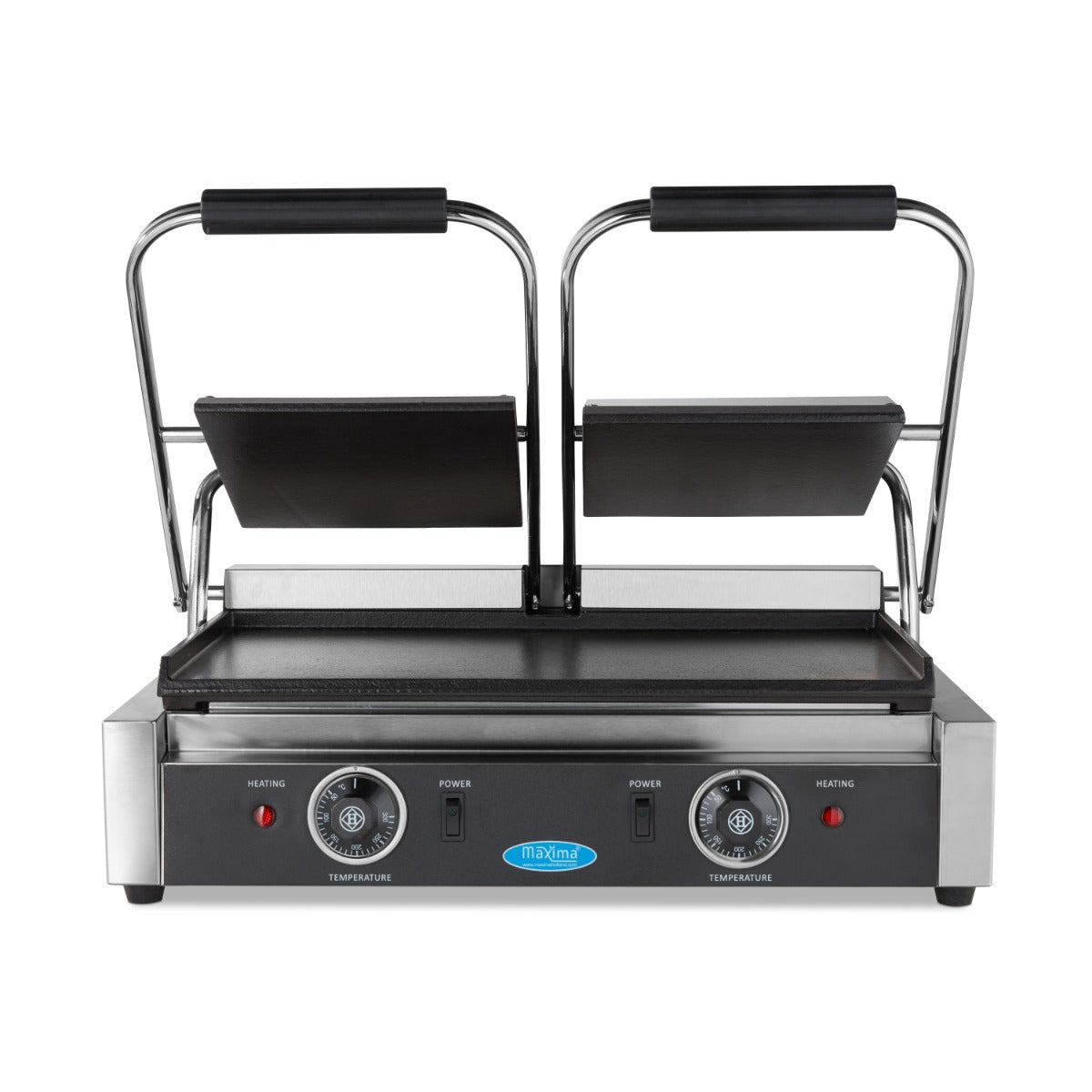 Kontaktgrill - Glat - Dobbelt Grillplade - 2 x 22cm