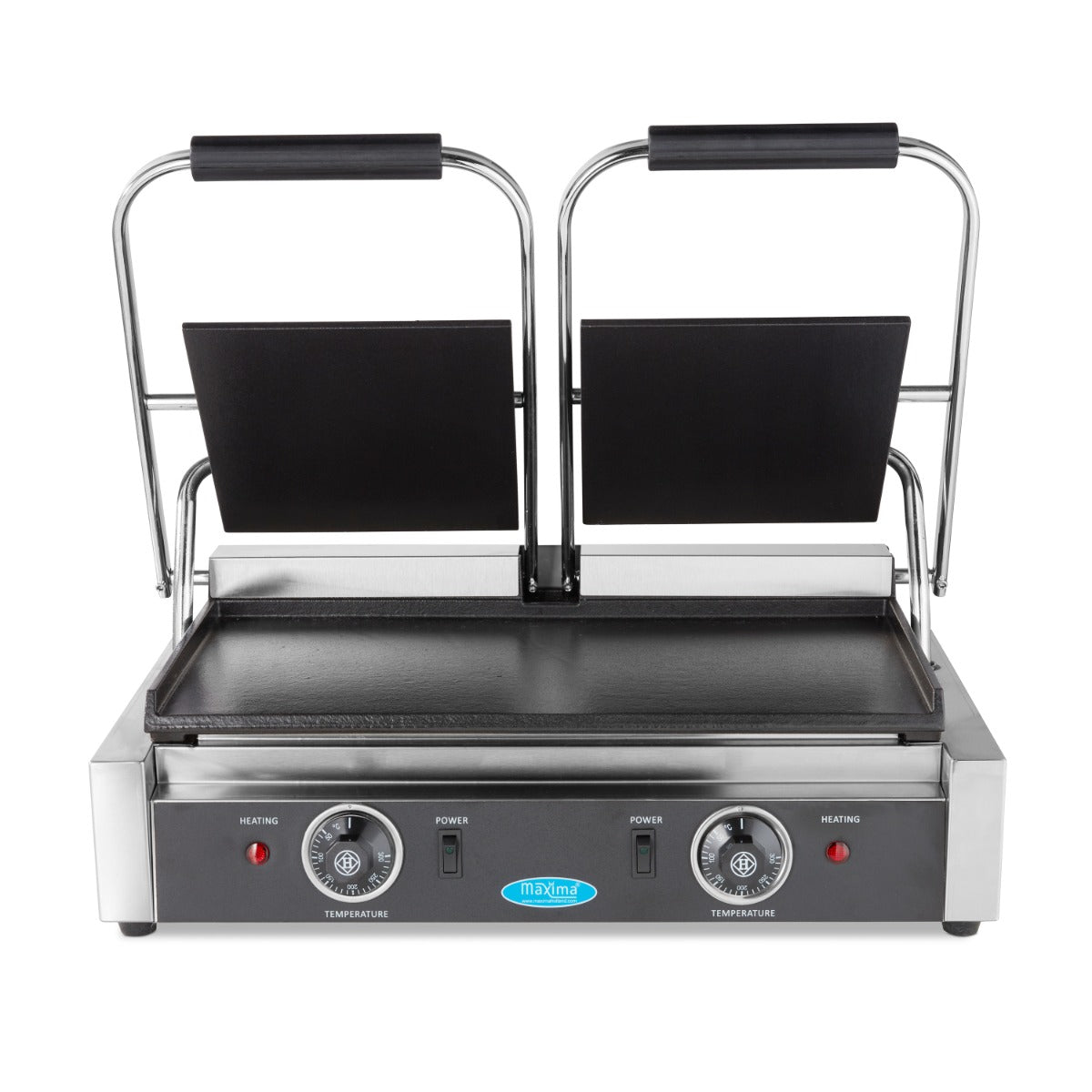 Kontaktgrill - Glat - Dobbelt Grillplade - 2 x 22cm