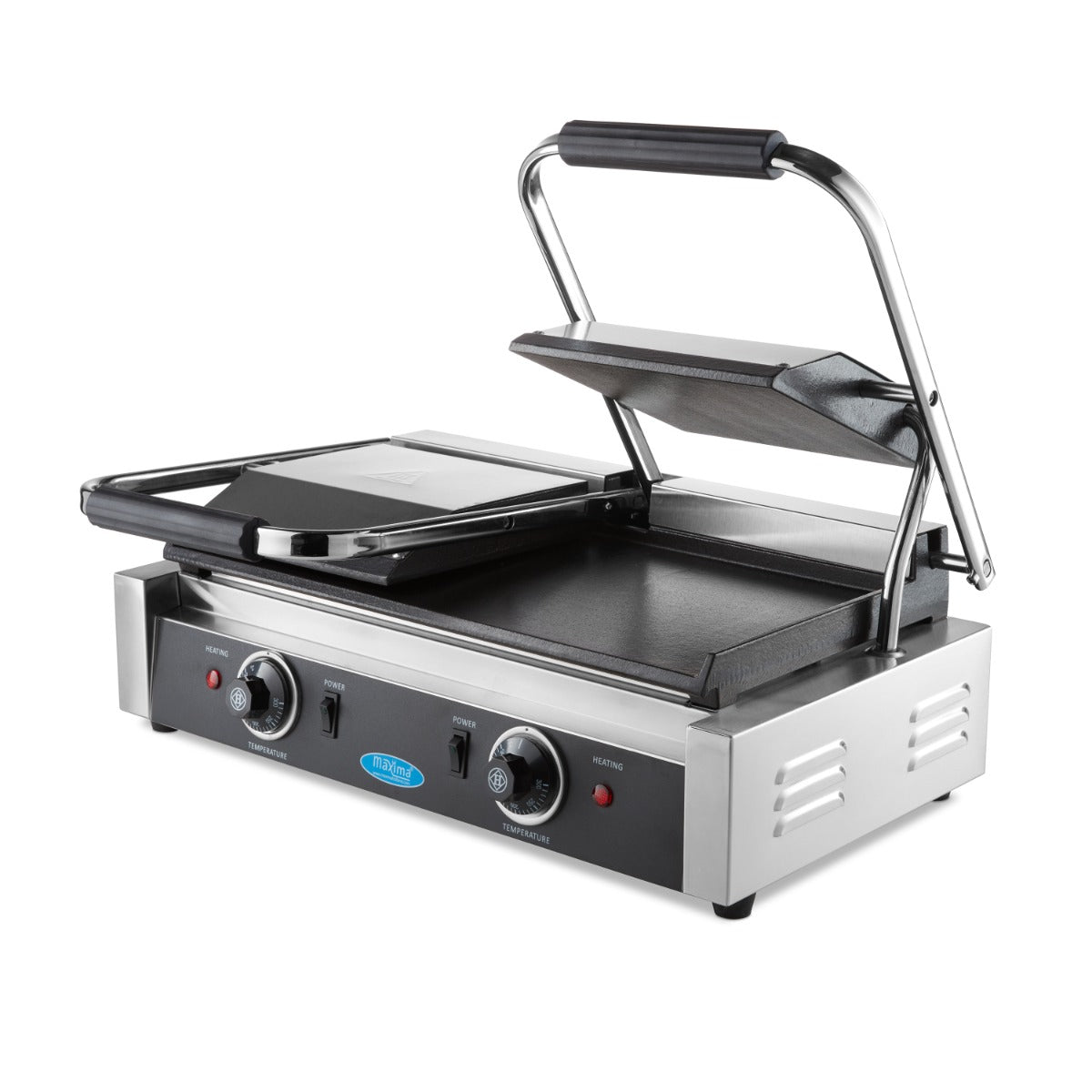 Kontaktgrill - Glat - Dobbelt Grillplade - 2 x 22cm