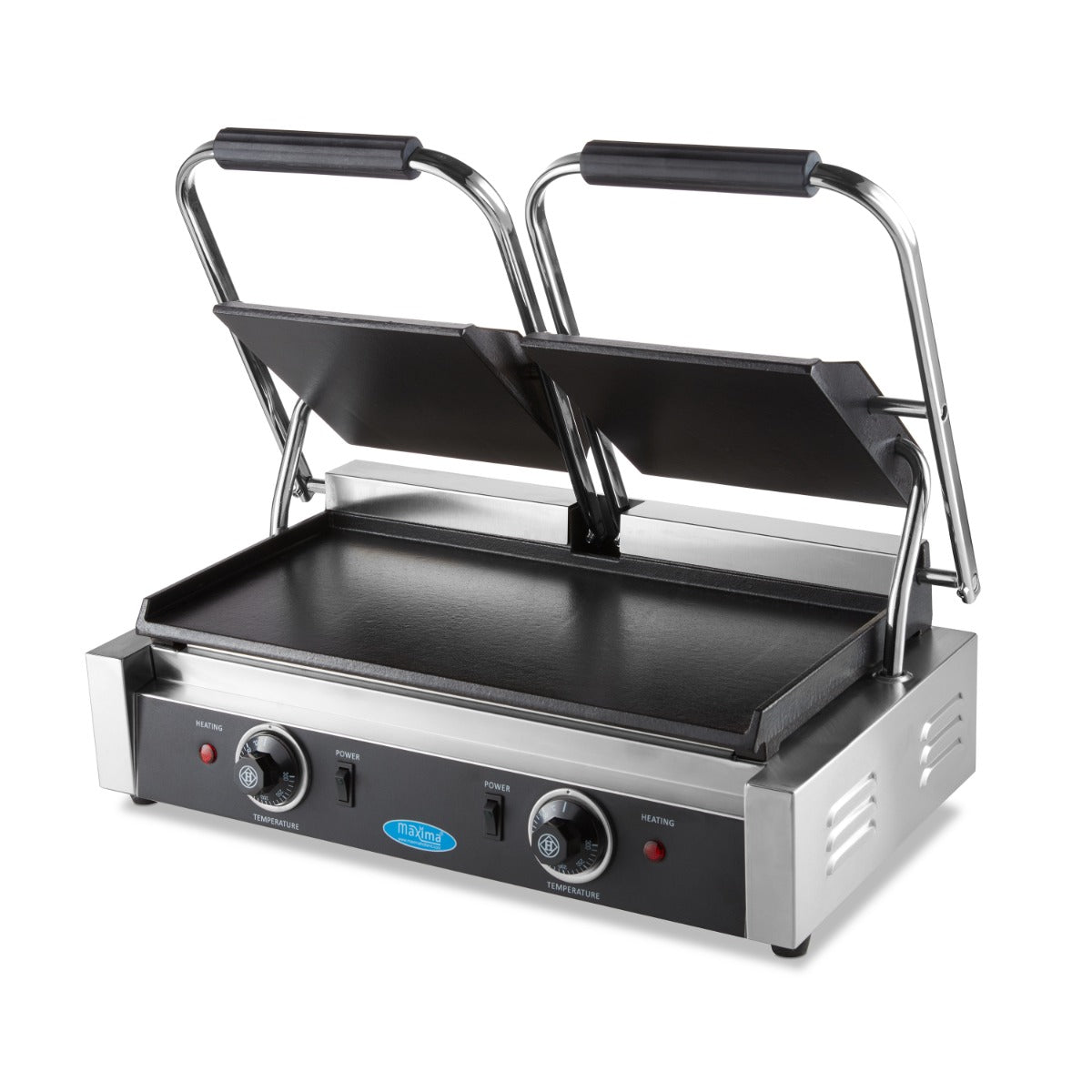 Kontaktgrill - Glat - Dobbelt Grillplade - 2 x 22cm