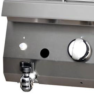 Heavy Duty Bain Marie - Enkelt enhed - 70 cm dyb - Gas
