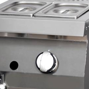 Heavy Duty Bain Marie - Enkelt enhed - 70 cm dyb - Gas
