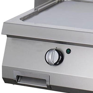 Heavy Duty Grillplade - Glat krom - Dobbelt enhed - 70 cm dyb - Elektrisk