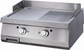 Kraftig stegeplade - Halvt rillet - Dobbelt enhed - 70 cm dyb - Gas